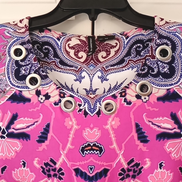 New Directions Floral Tunic Blouse EUC - Picture 2 of 6